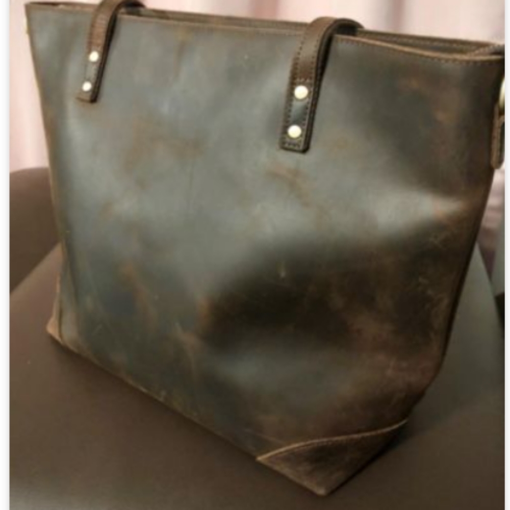 Montana Hudson Vintage Eva Leather Tote bag
